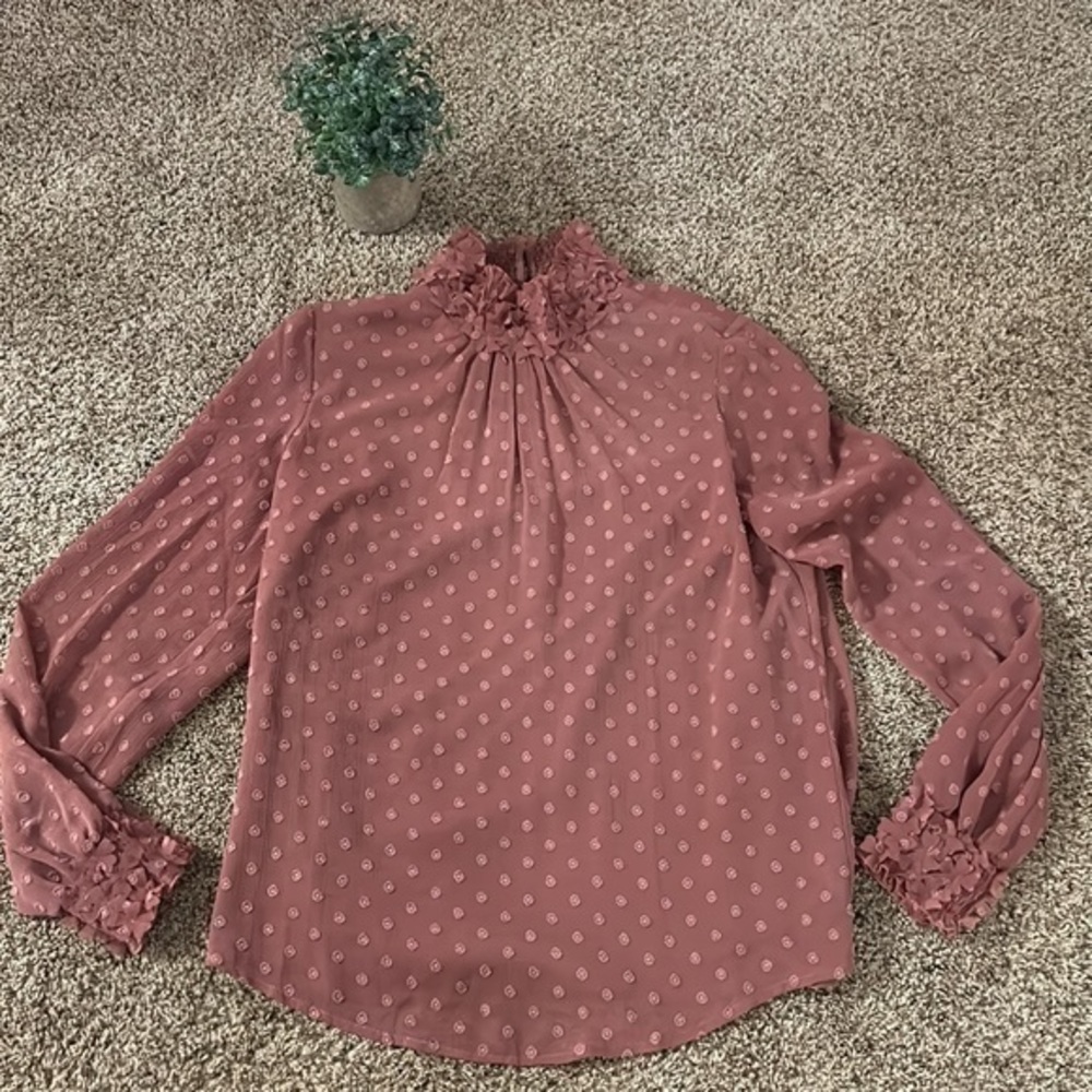Soft Surroundings Blush Pink Blouse